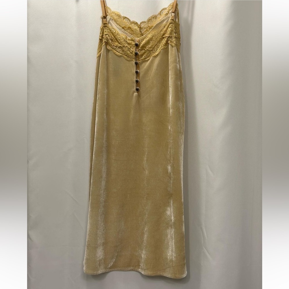 ARATTA SILENT JOURNEY• mustard•mini spaghetti strap slip dress •never worn • $30